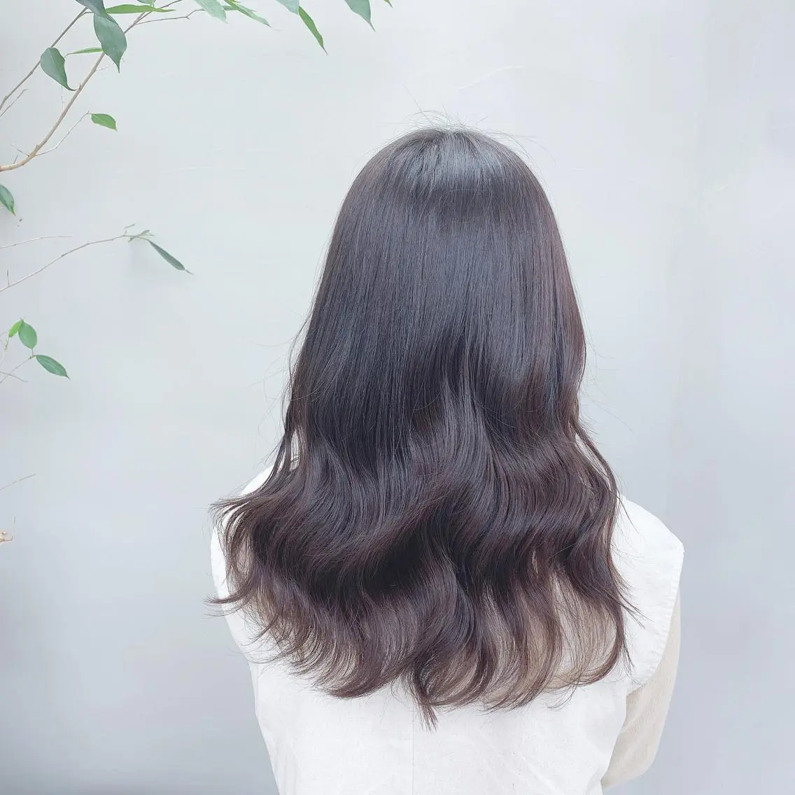 カラー 韓国風🇰🇷うる艶 レイヤー/海青🫧のヘアスタイル