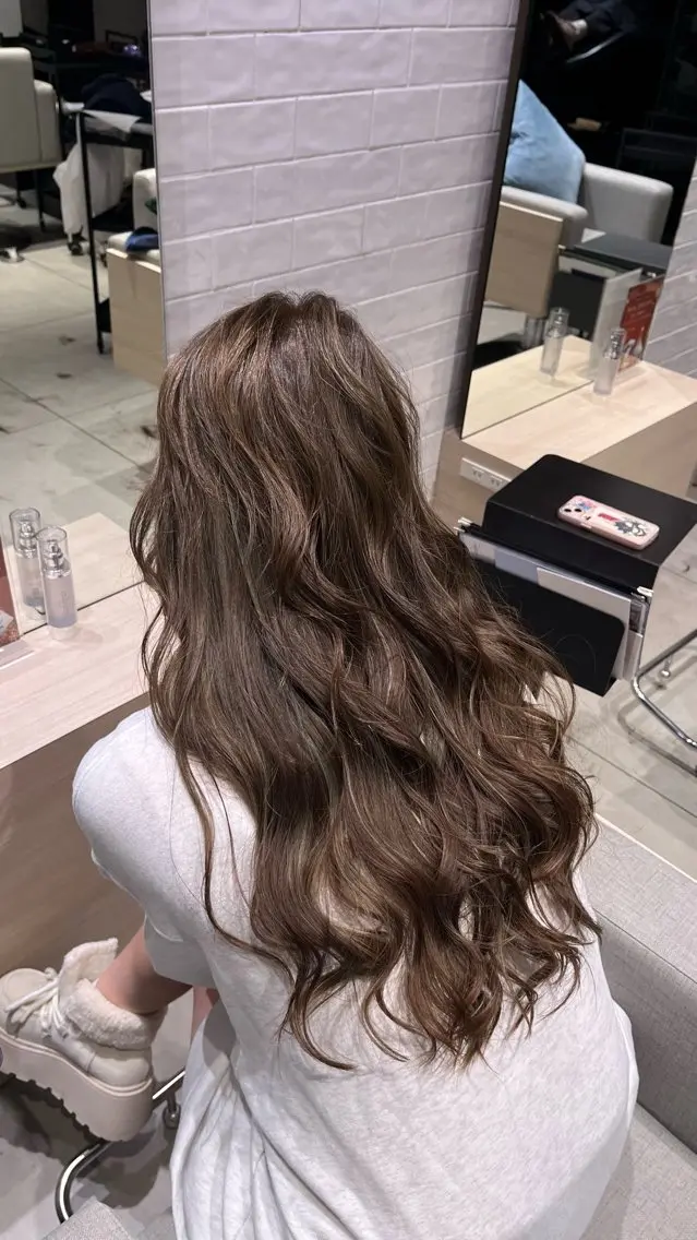 ロング カラー ヘアカラー トリートメント ヘッドスパ stair：case 💟川部　陽子💟のヘアスタイル