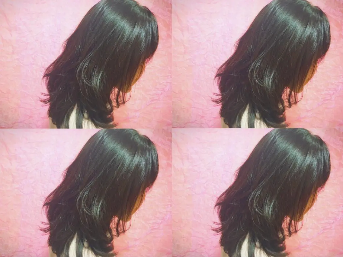 ミディアム セミロング カラー boutique misakiのヘアスタイル