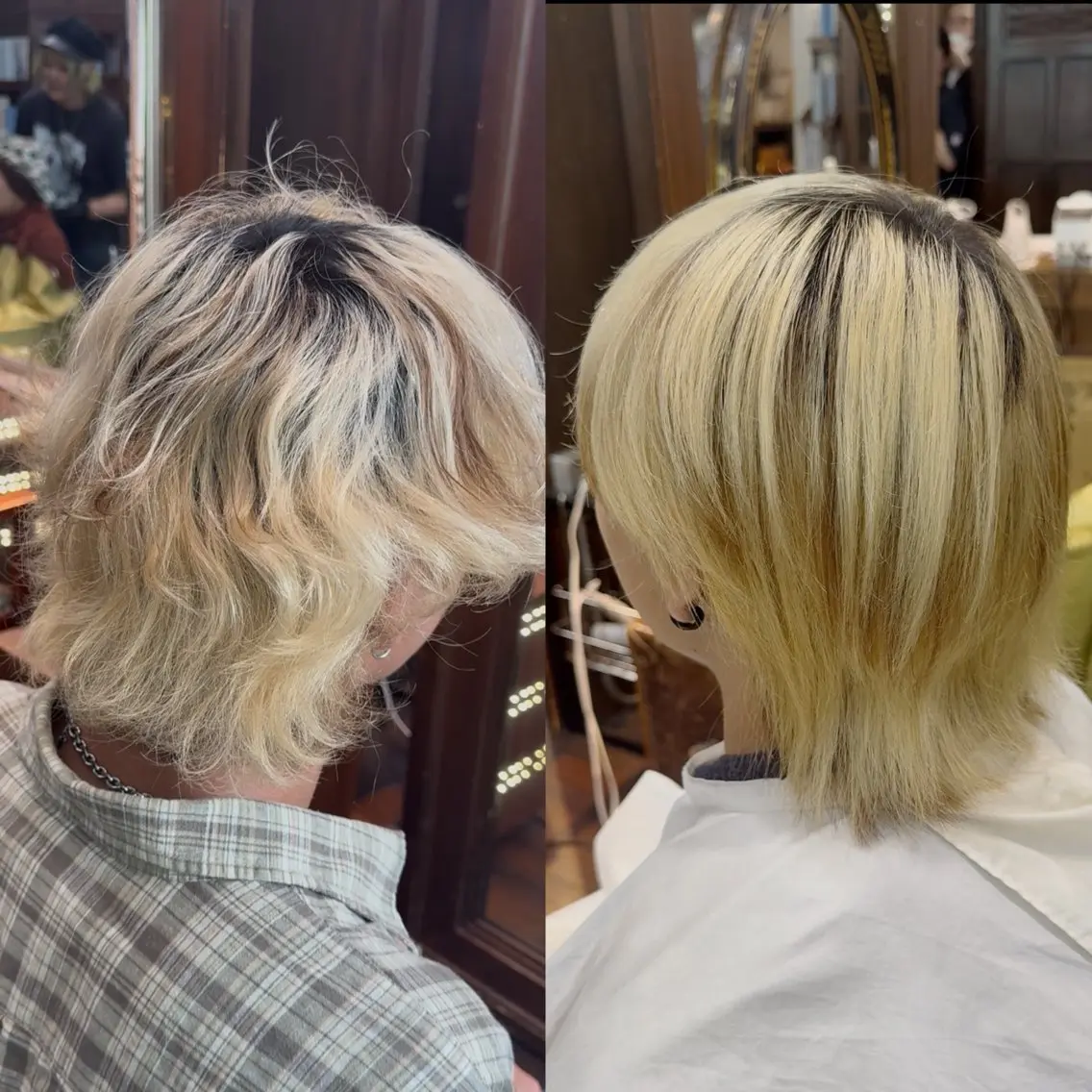 メンズ メンズブリーチ 酸性ストレート 縮毛矯正 門田明花音🪞アイ ドルヲタク兼美容師のヘアスタイル