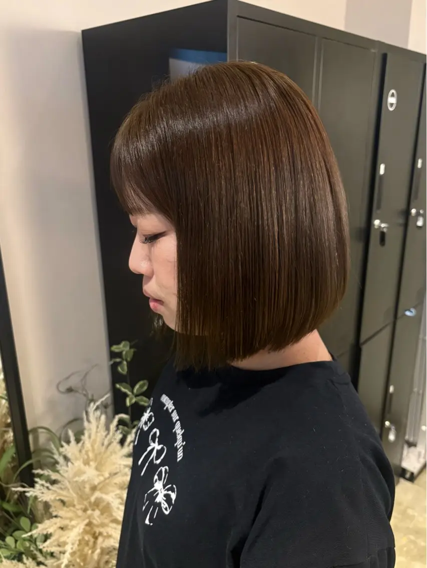 ミディアム カラー カット ヘアカラー 山神 あんじのヘアスタイル
