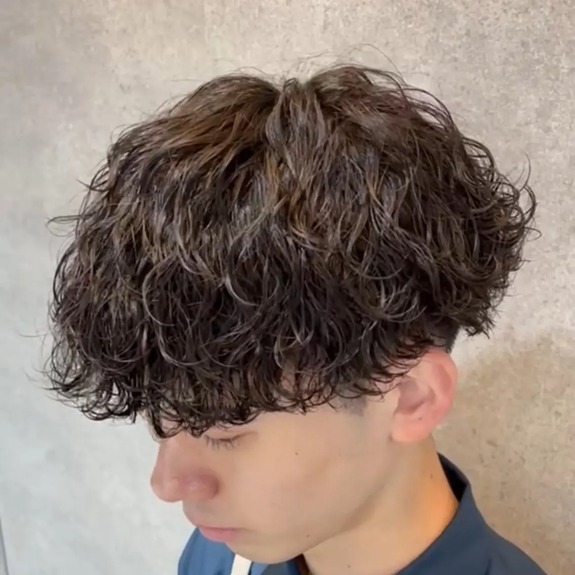 ショート カラー パーマ ヘアアレンジ メンズ キッズ 磯村 翔大のヘアスタイル