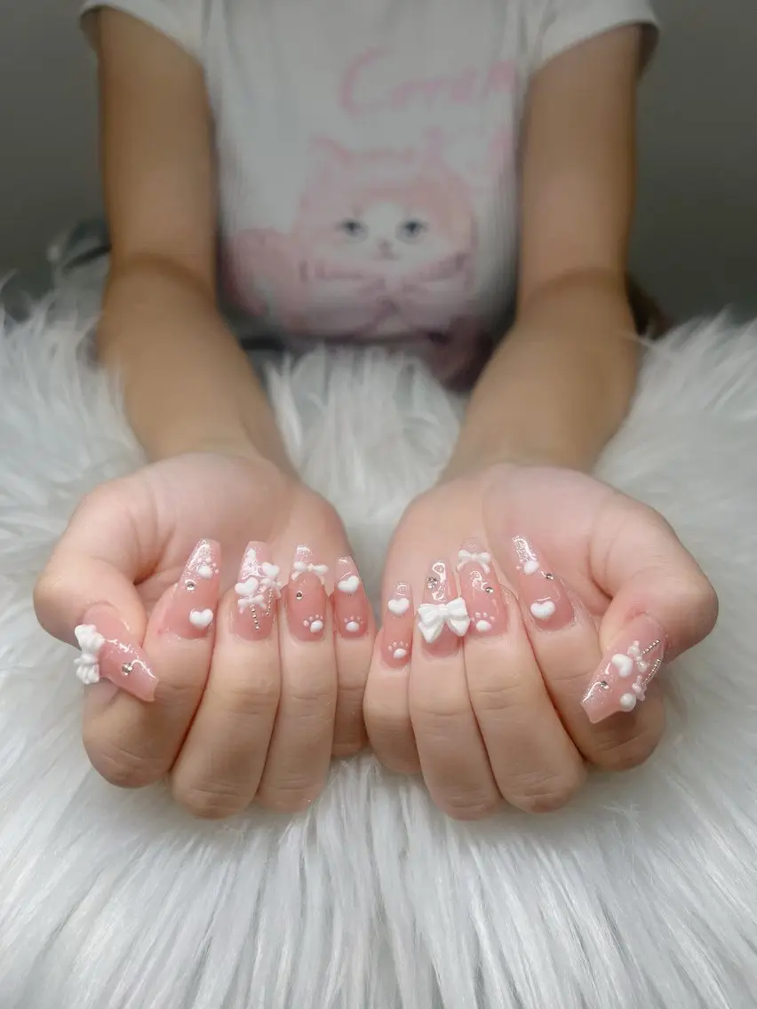 ネイル ハンドネイル Lee Nails チップ長さだし専門店のネイルデザイン