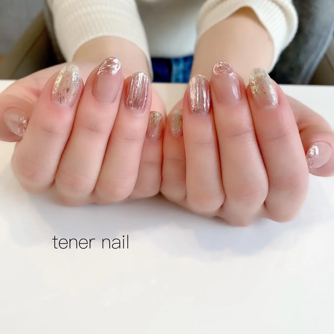 ネイル フレンチネイル ニュアンスネイル テネルネイル tener nailのネイルデザイン