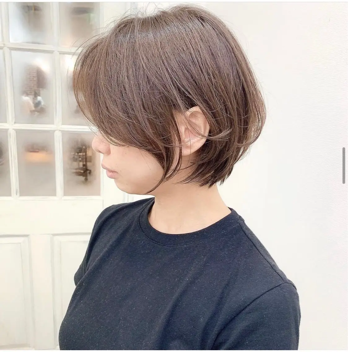 ショート 伊藤 莉奈　韓国ヘアのヘアスタイル
