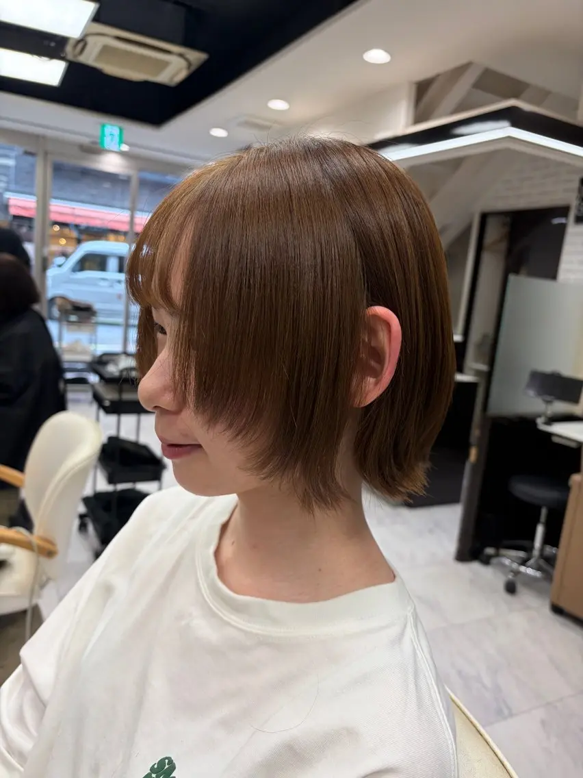 ショート ショートヘア ウルフカット カット 🍊小川実里🍊 /カラーレイヤーのヘアスタイル