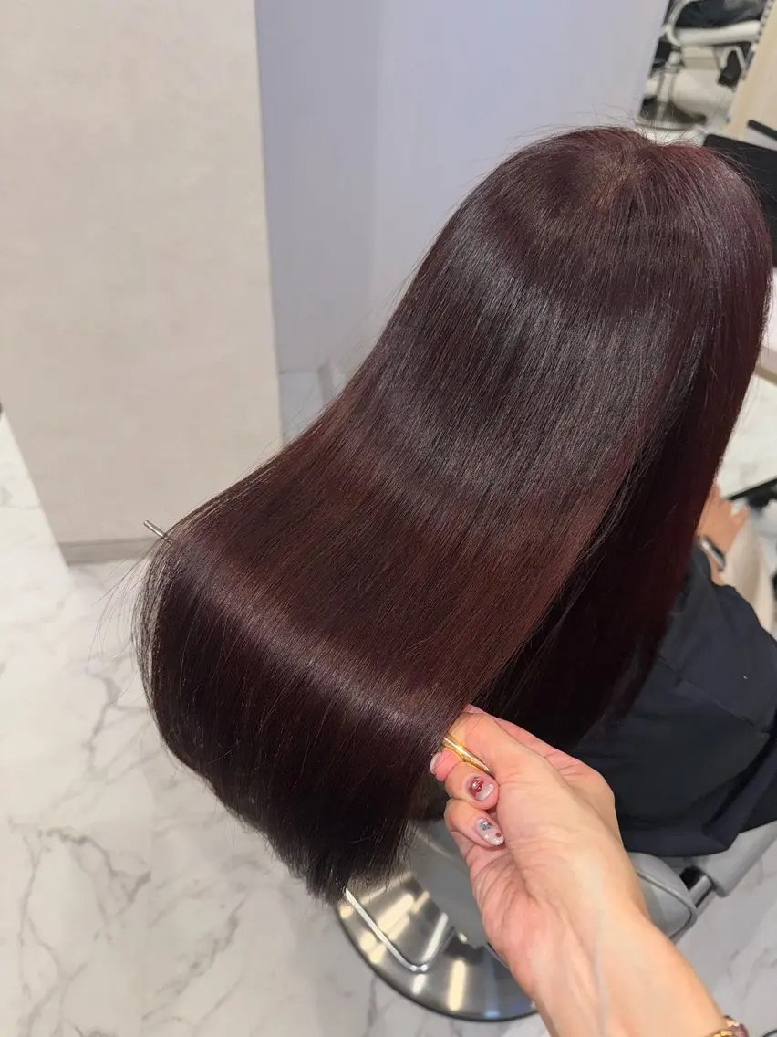 ロング ヘアカラー トリートメント ヘッドスパ 韓国/アイドルヘア 🎀みづきのヘアスタイル