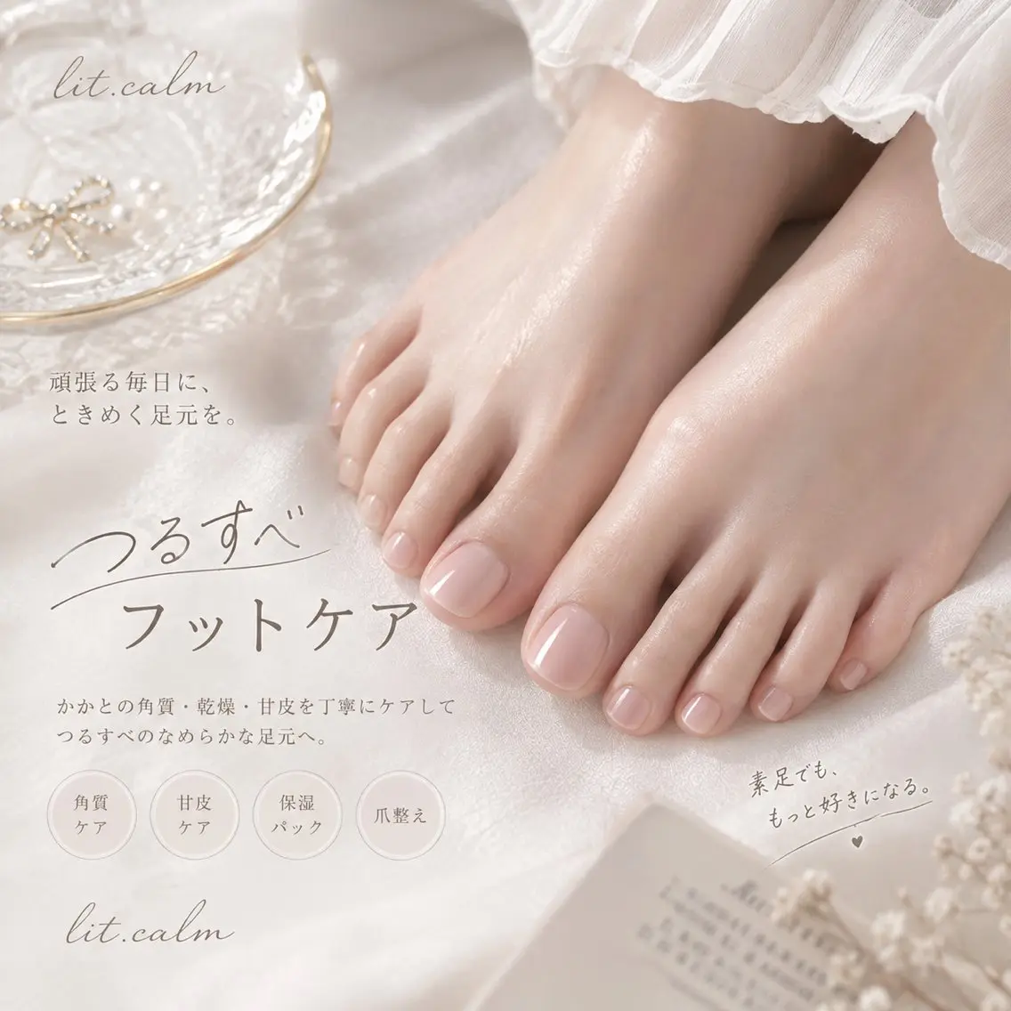 ネイル フットネイル その他(ネイル) lit. calm 代々木のネイルデザイン