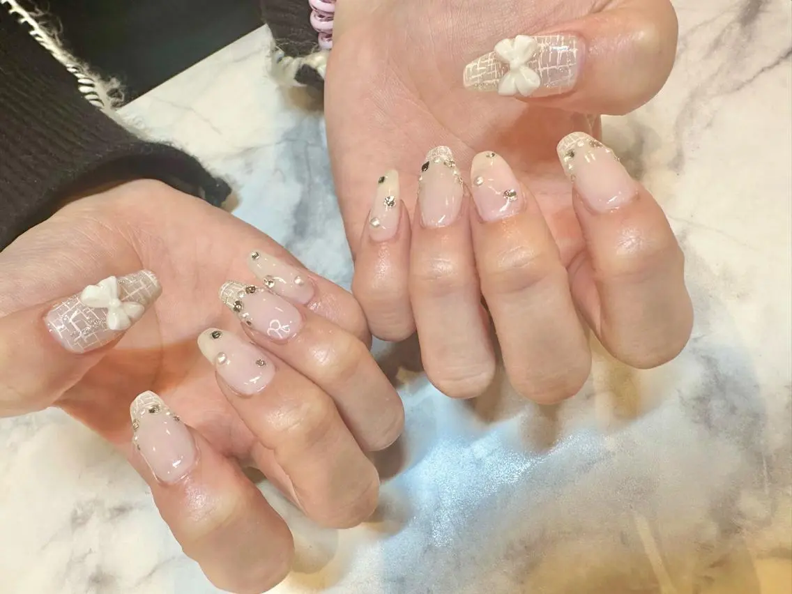 ネイル ロングネイル メンズネイル 持ち込み スカルプネイル ツイードネイル ハンドネイル 痛ネイル🩶推し活 🩶sagawaのネイルデザイン