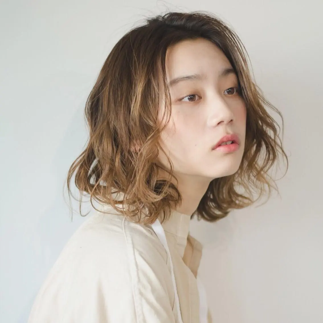ショート パーマ レイヤー/大人ボブ 渡邉【日吉美容室】のヘアスタイル