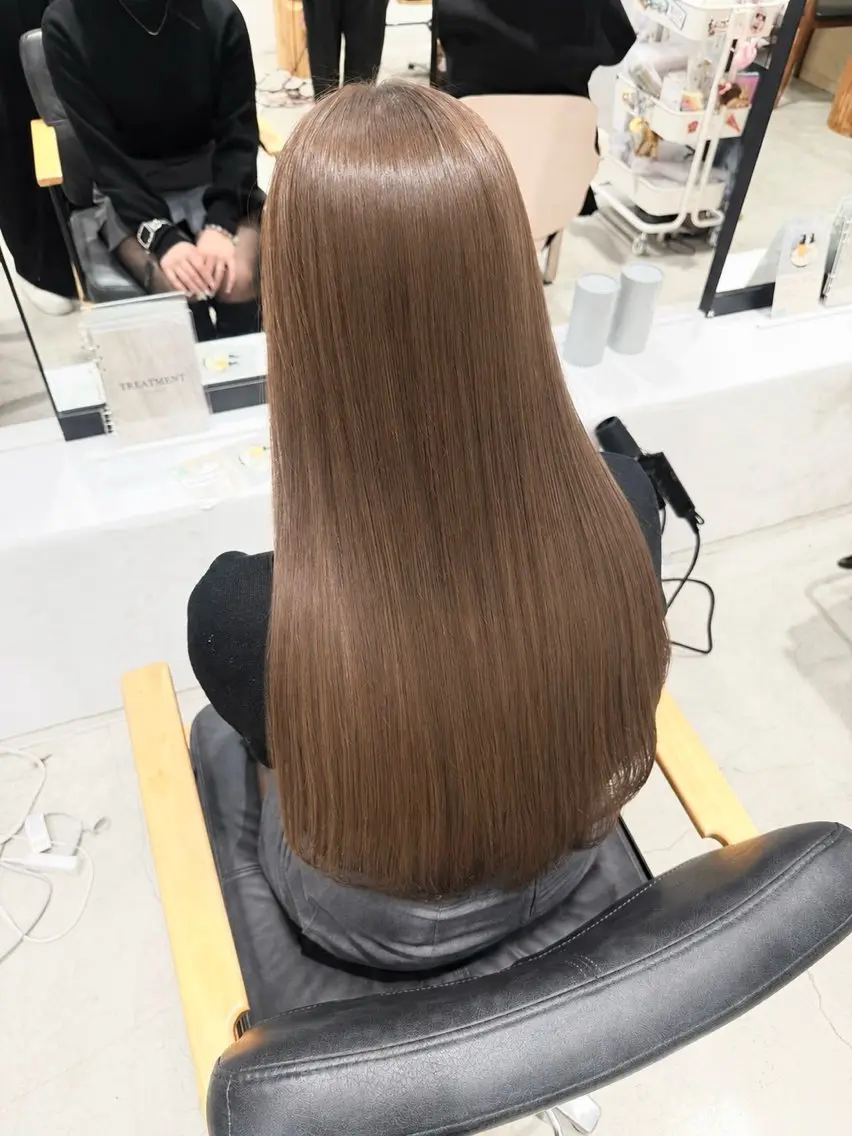 ロング カラー カット トリートメント ボブ×美髪矯正 🫧佐藤 奈巳のヘアスタイル
