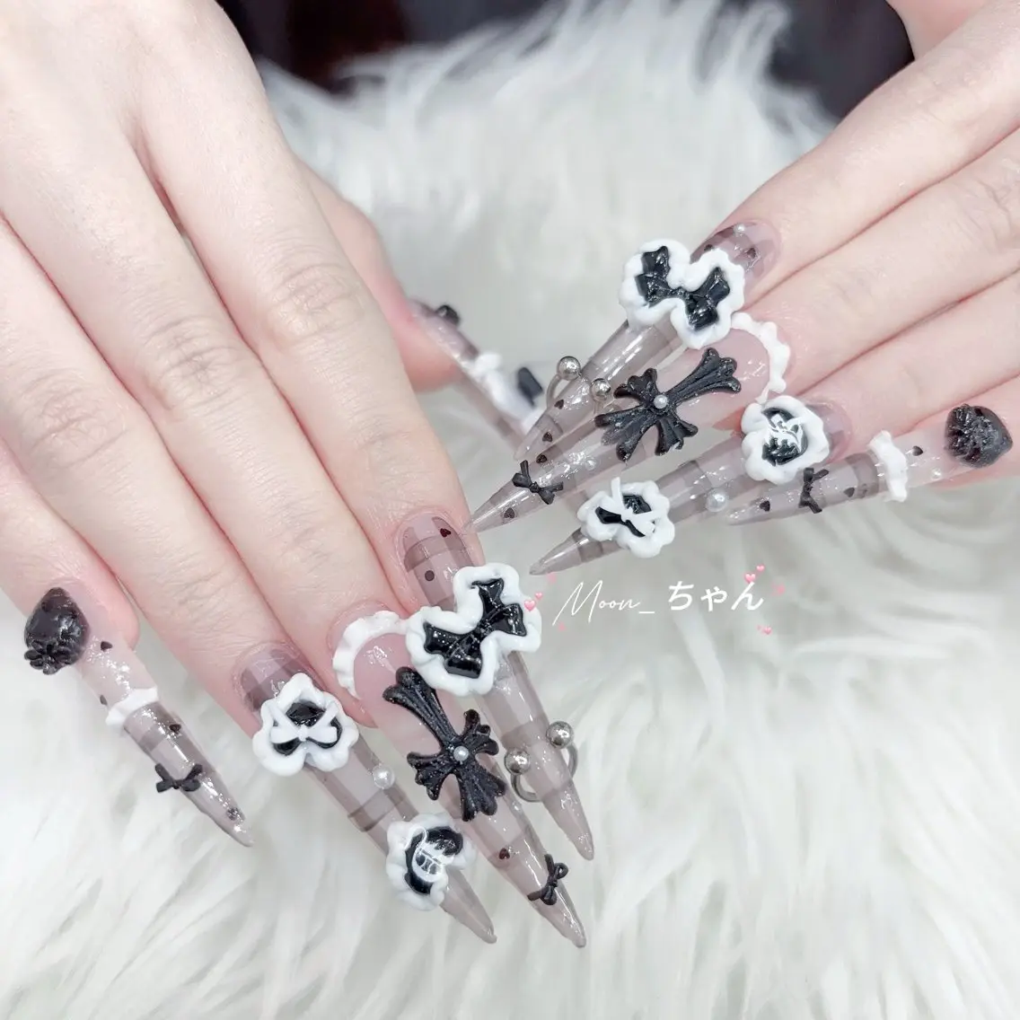 ネイル ネイルチップ ハンドネイル MoMoA Nail ネイル長さ出し専門店のネイルデザイン
