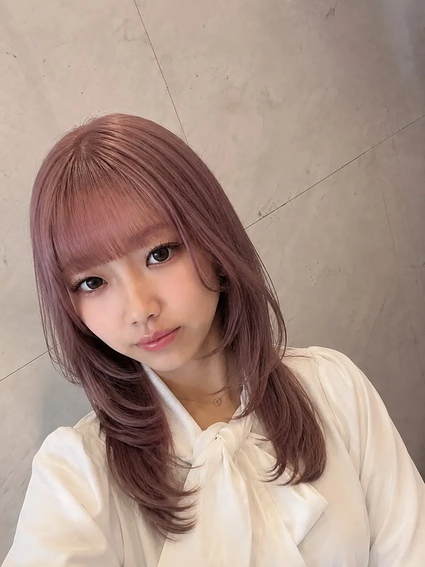 ロング カラー カット honoka💄💋 ワンカラー/髪質改善のヘアスタイル