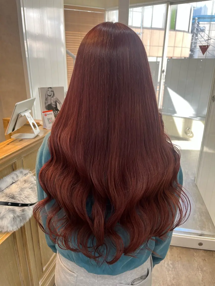 ロング カラー ヘアカラー ブリーチカラー🐭♡ moeのヘアスタイル