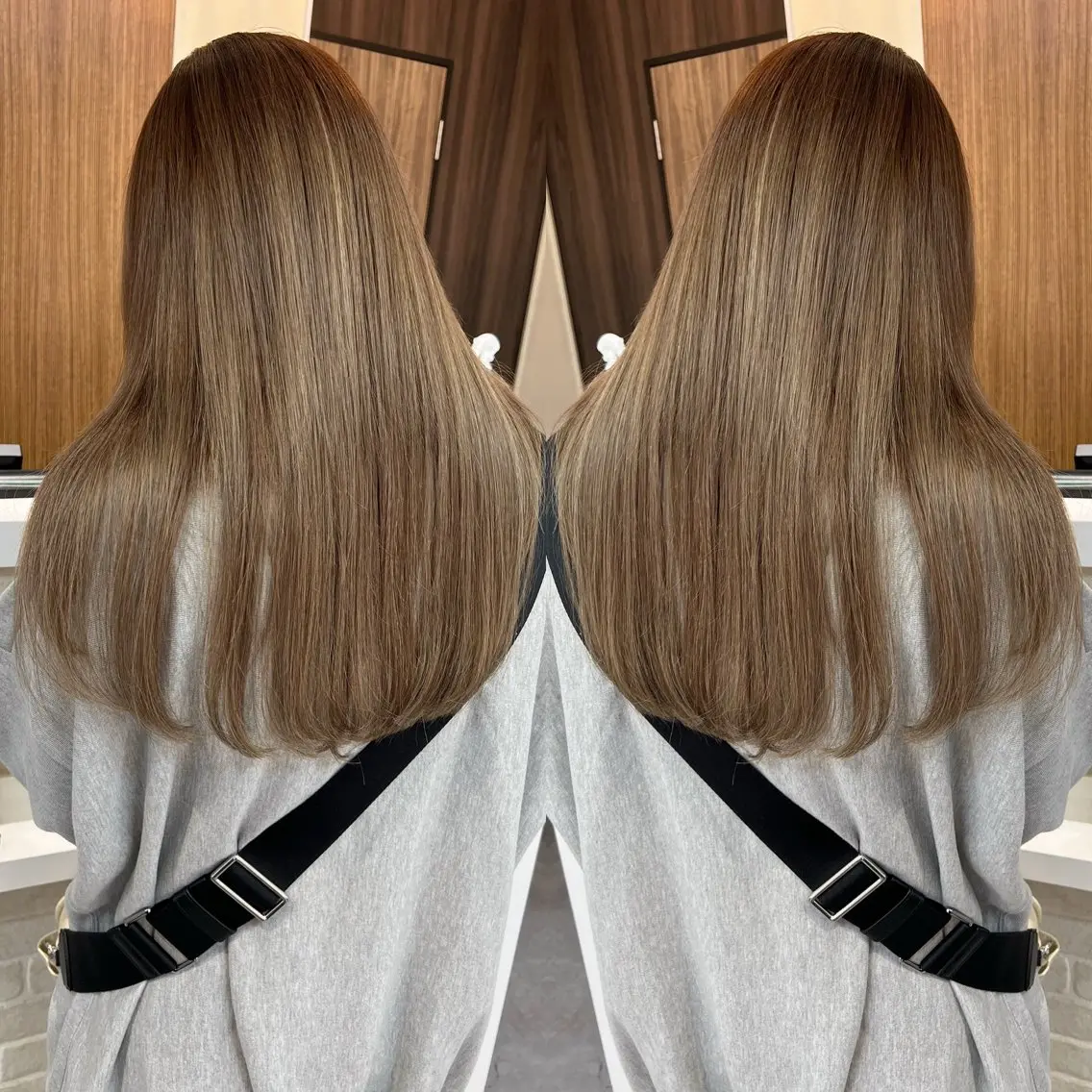 ロング バレイヤージュ ボブ🌈ナツヤのヘアスタイル