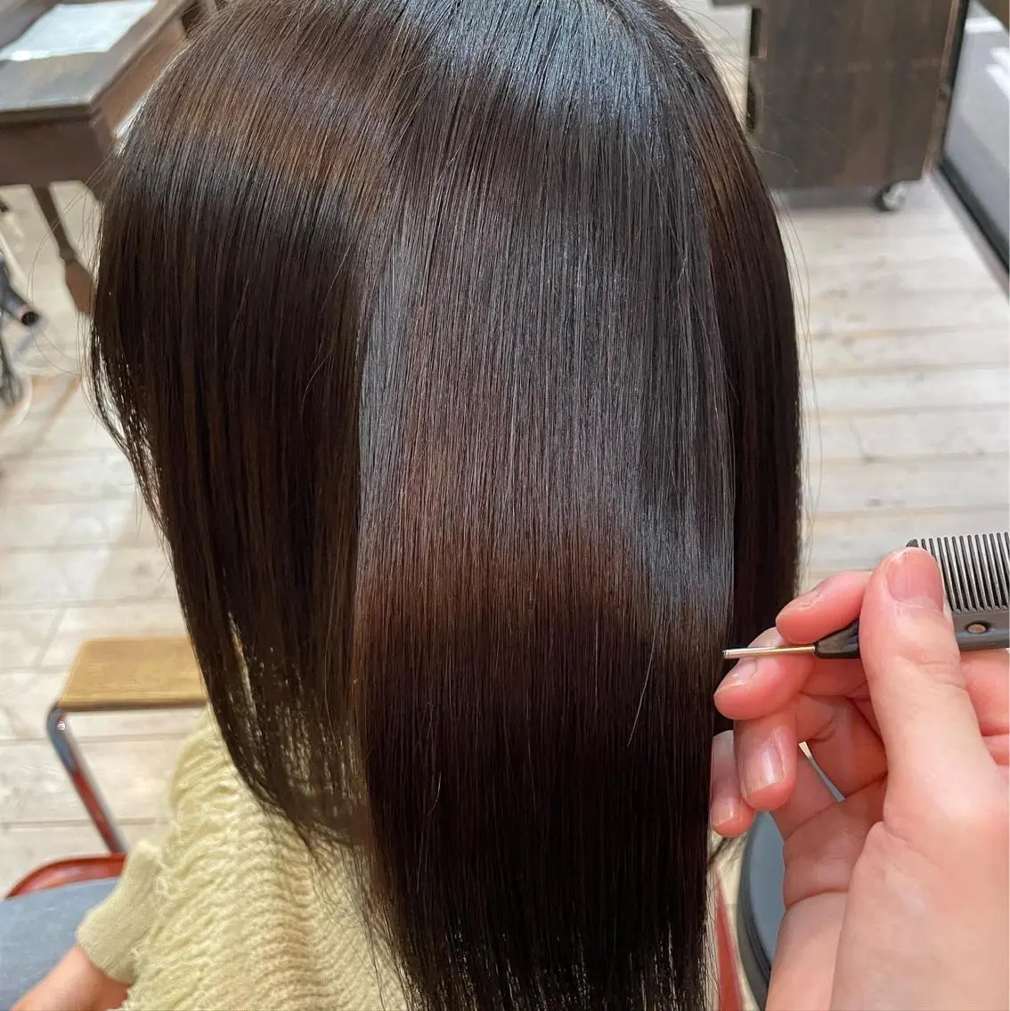 ミディアム 髪質改善☁️ ユイのヘアスタイル