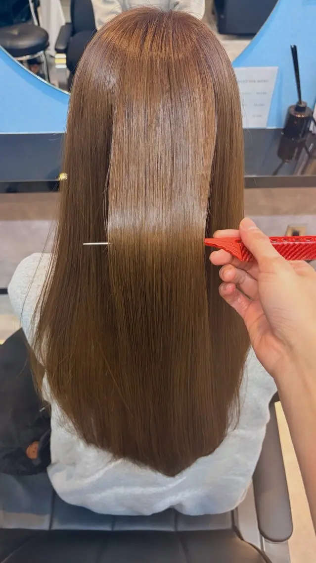 ロング カラー ヘアカラー トリートメント カラーモデル募集✨ IbukIのヘアスタイル