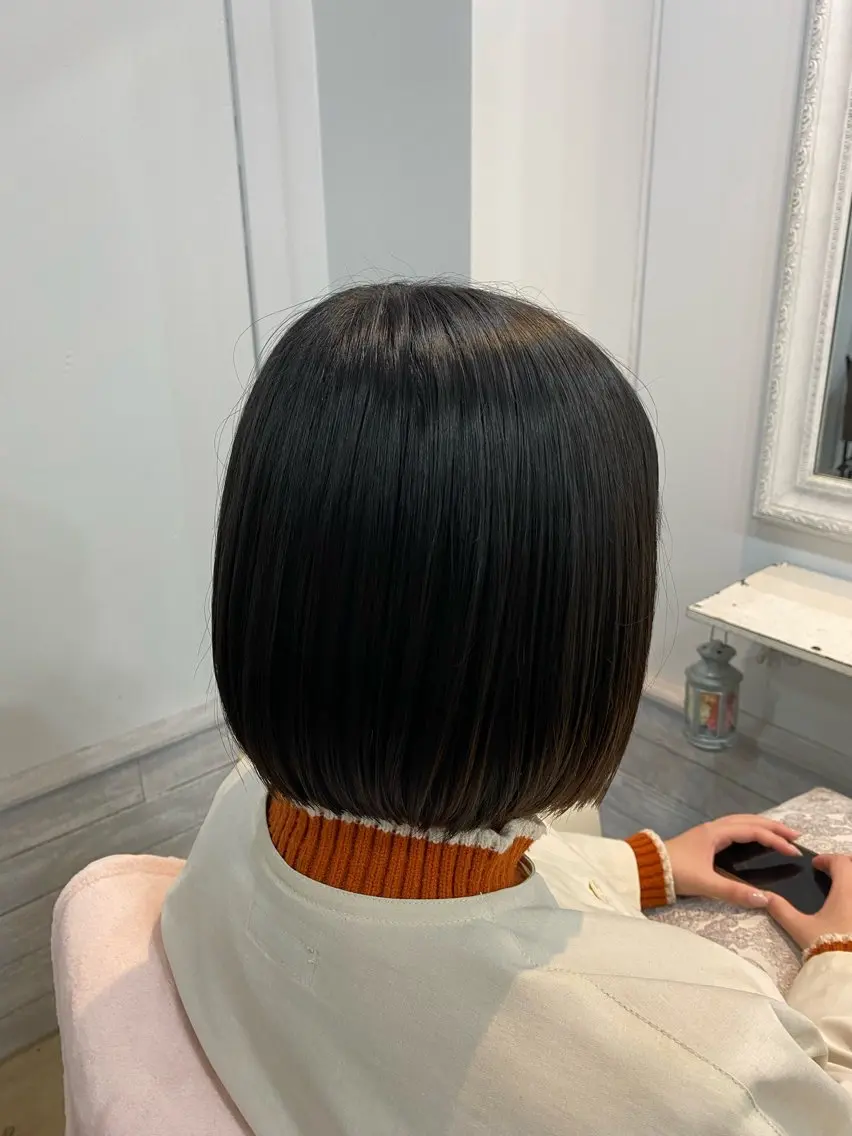 ミディアム カット ヘアカラー ヘッドスパ 髪質改善🎀 本美冴のヘアスタイル