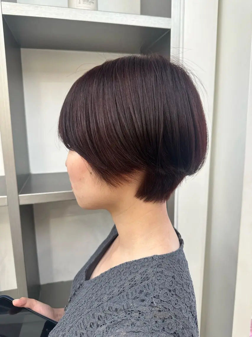 ショート カラー パーマ ヘアアレンジ 艶髪/髪質改善/縮毛 masae🌼のヘアスタイル