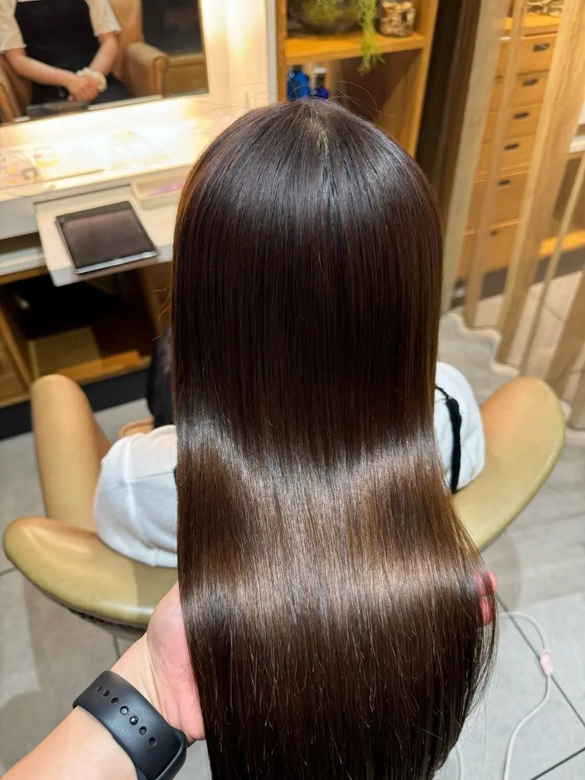 ミディアム カラー 美髪/髪質改善 川口凌弥のヘアスタイル