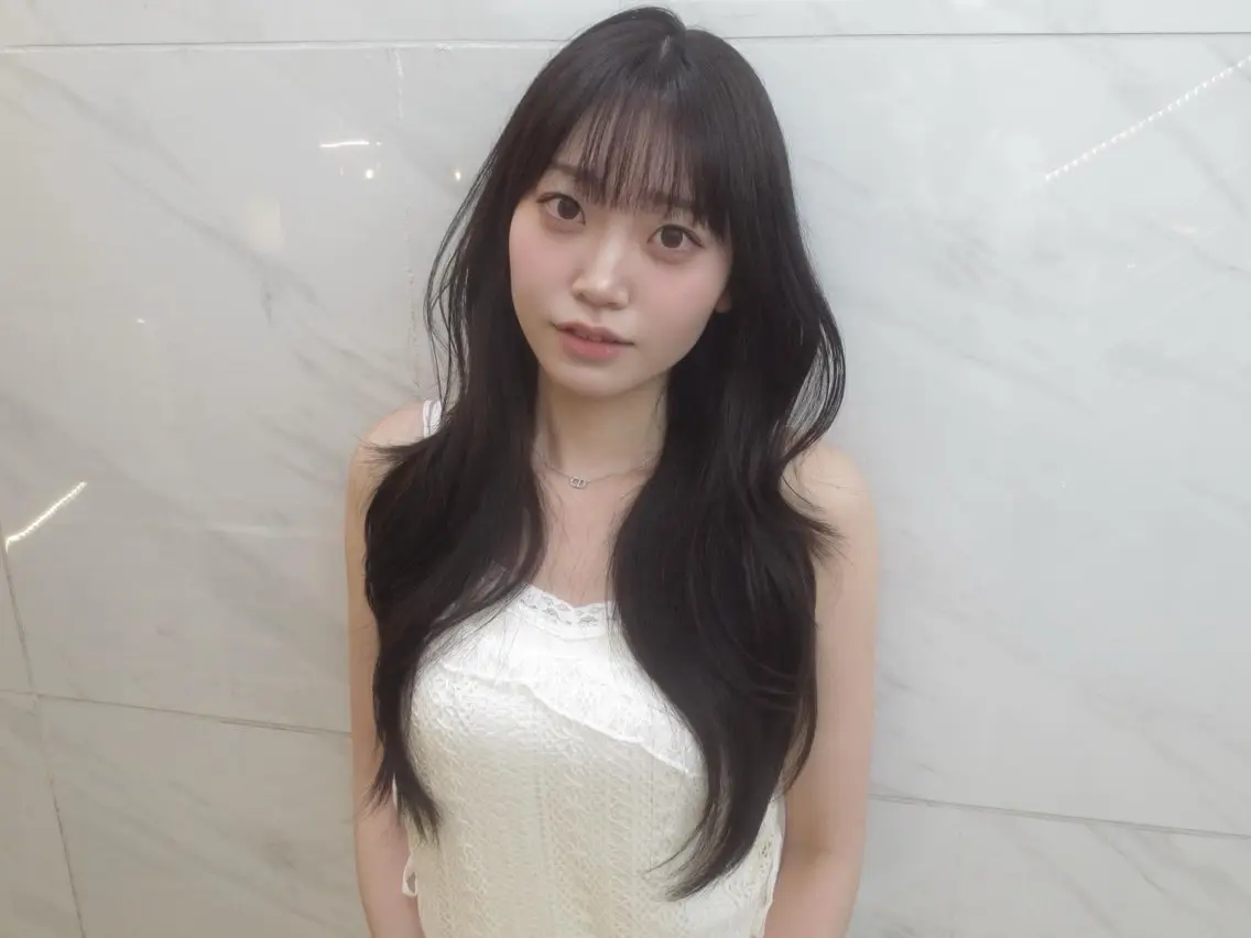 ロング カラー カット ヘアカラー 🤍韓国ヘア/ かえで🤍のヘアスタイル