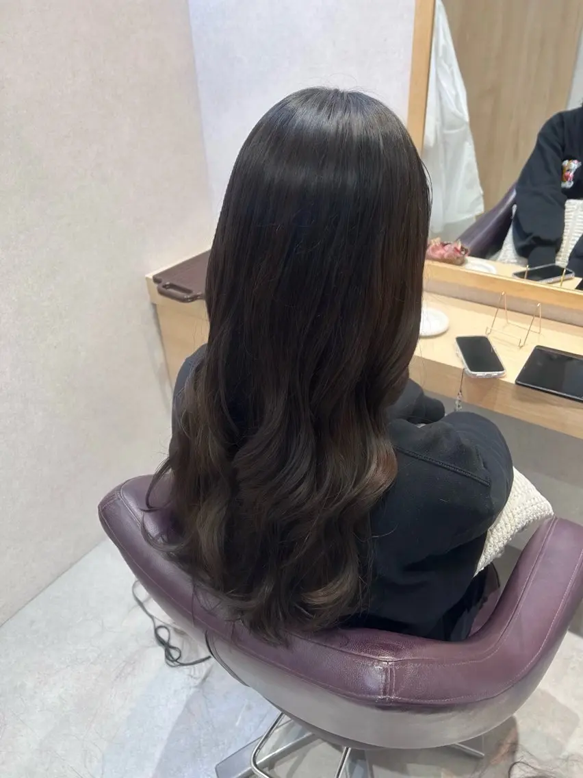 ロング Mao 🎀bob 赤み撃退🌿艶カラーのヘアスタイル