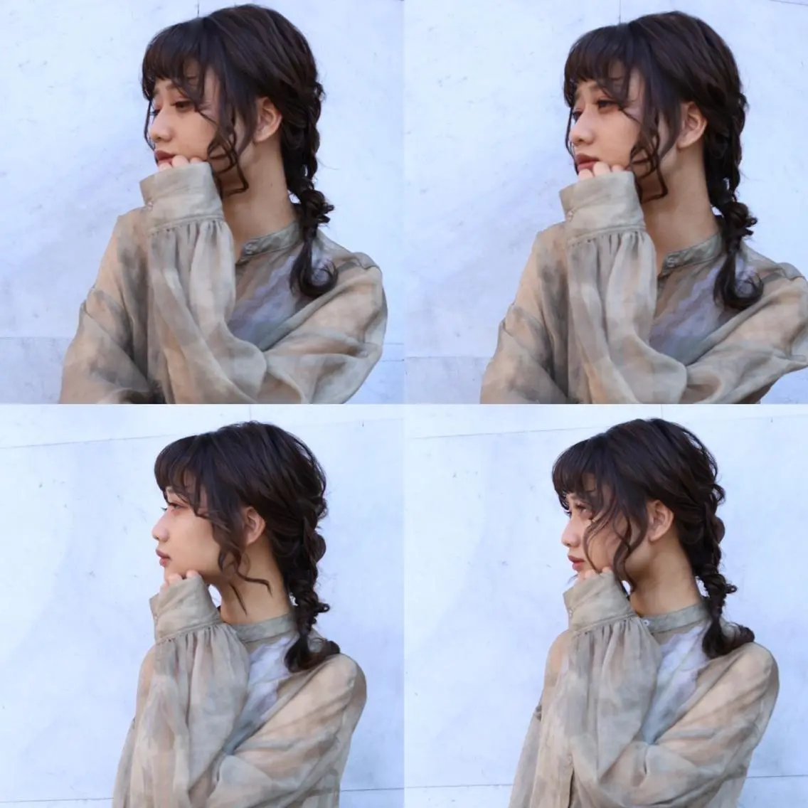 セミロング カット ヘアカラー トリートメント 難しい髪質の縮毛矯正 高岡/射水/髪質改善のヘアスタイル