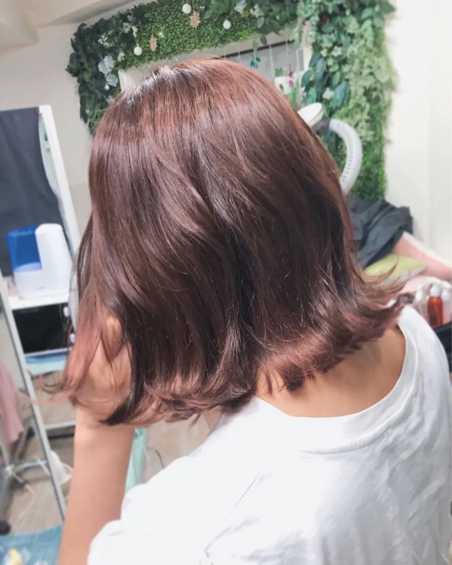 ミディアム カラー 外ハネヘア 個室サロン🌼万希 ヘアケア/ヘッドスパのヘアスタイル