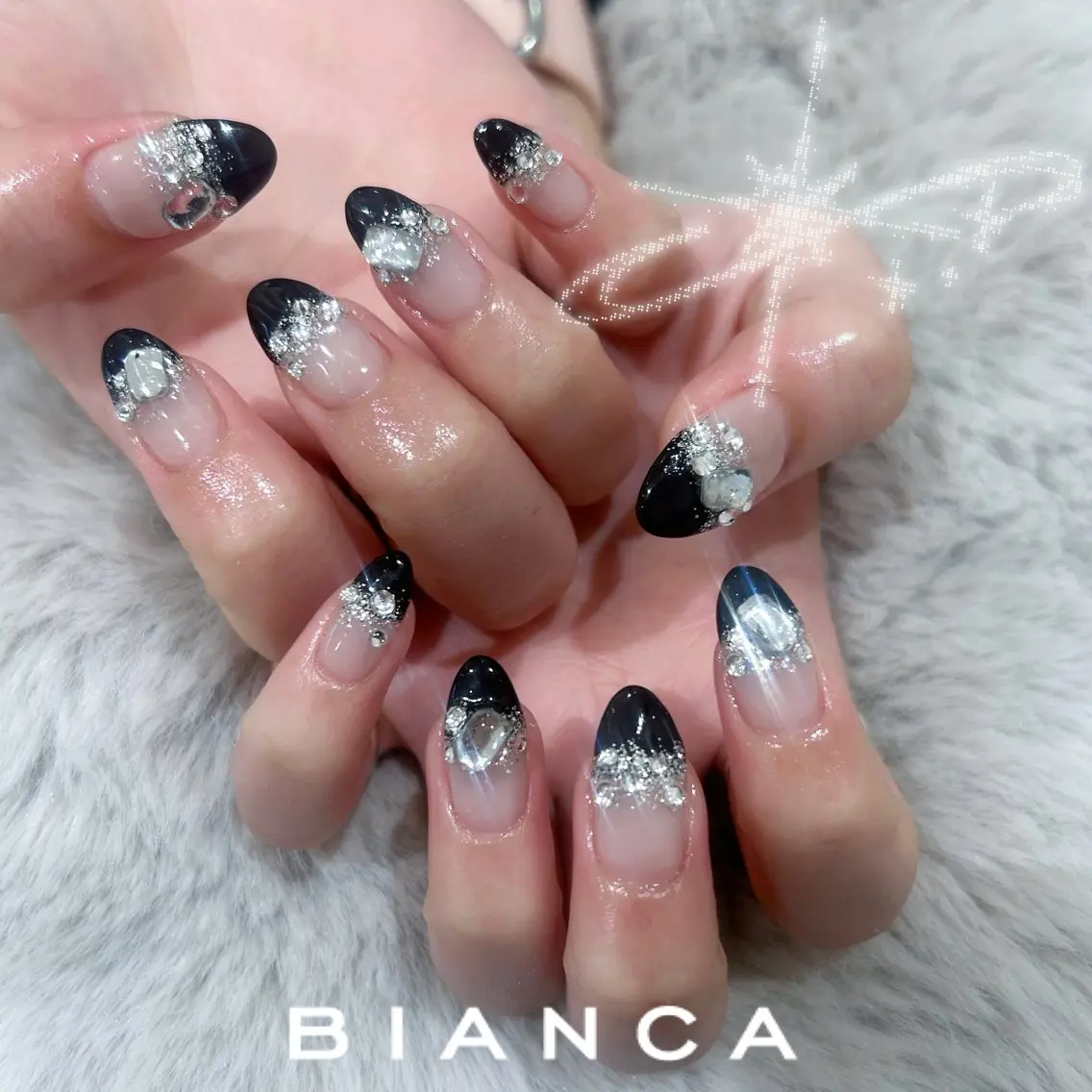 ネイル ハンドネイル Bianca 川口 moe˖ ࣪⊹のネイルデザイン