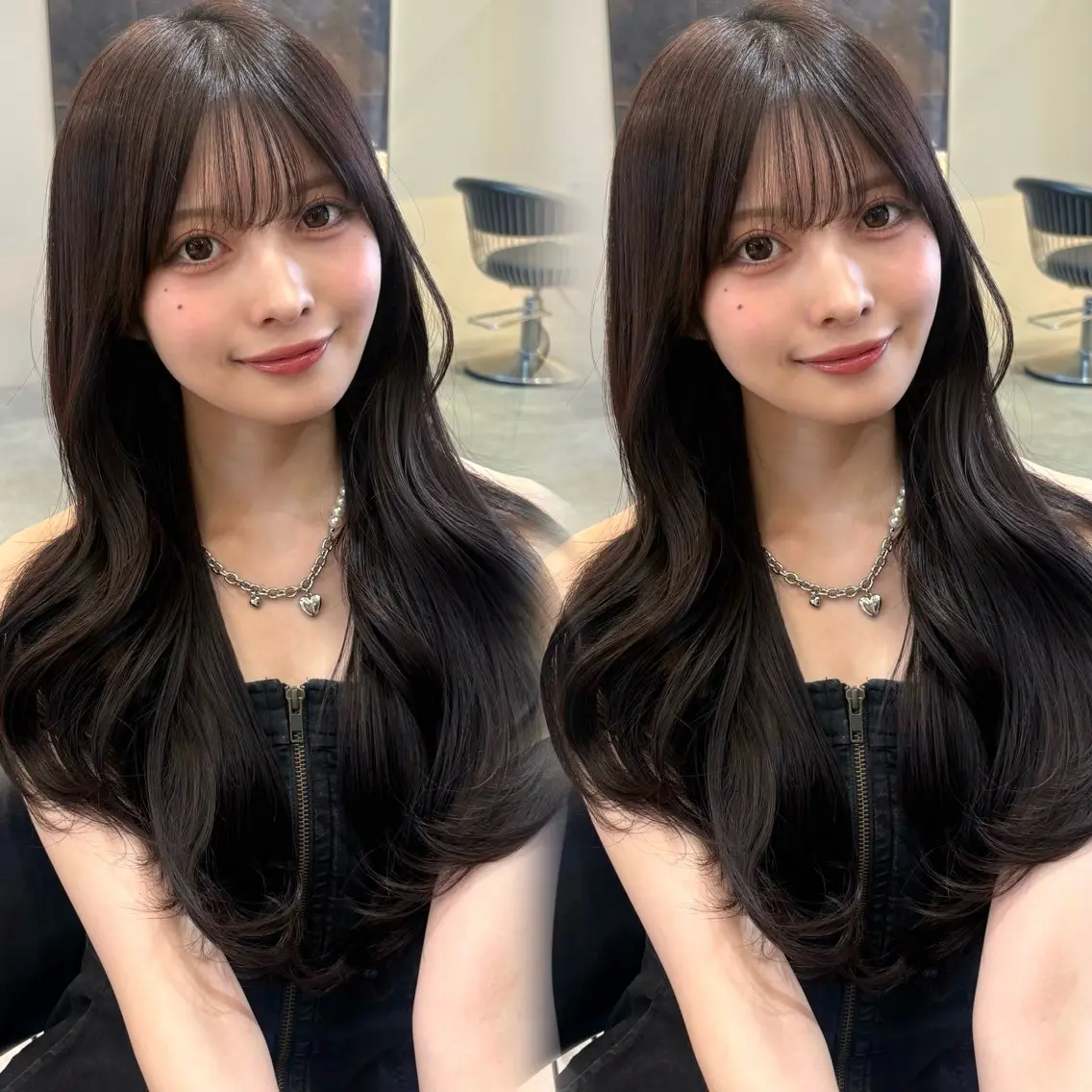 ロング ヘアアレンジ 田中 柚莉愛のヘアスタイル