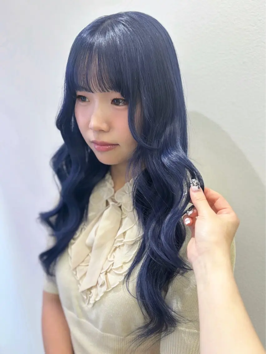 セミロング カラー 🤍ハイトーンカラ ー🤍/ここなのヘアスタイル