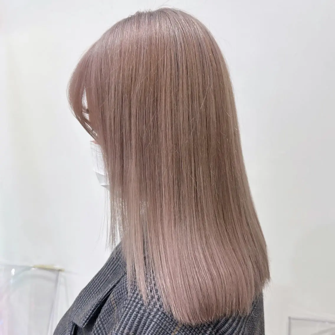 セミロング カラー グレージュ ヘアカラー トリートメント 渋谷/透明感カラー /半個室/こうめいのヘアスタイル