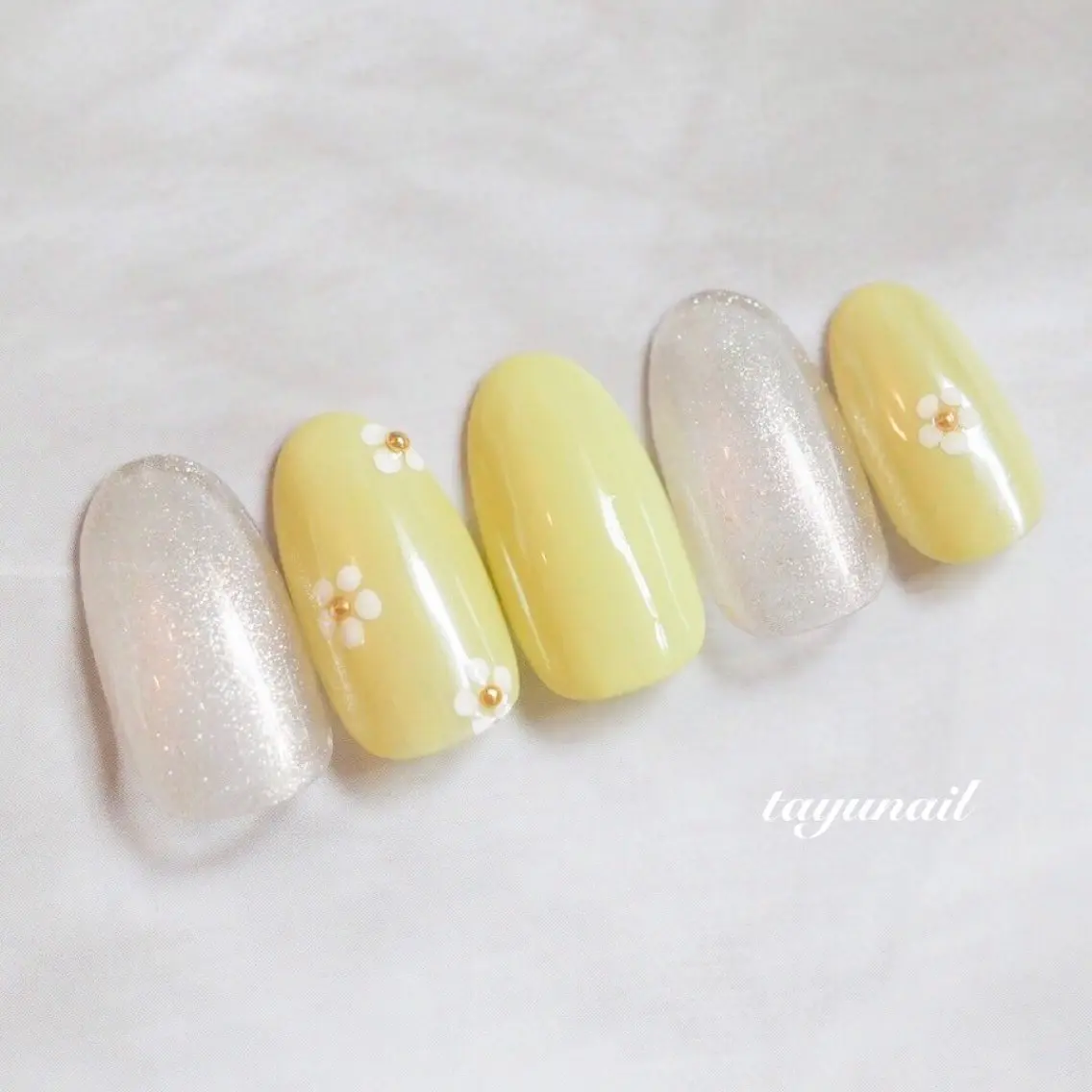 ネイル アートネイル ジェルネイル パラジェル 夏ネイル ハンドネイル ネイルサロン 【たゆnail】のネイルデザイン