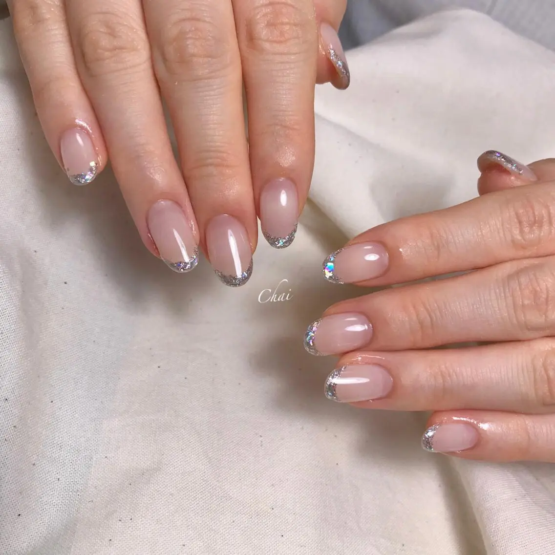 ネイル ラメ(グリッター) ハンドネイル chai nail _ai📍鶴橋/桃谷のネイルデザイン