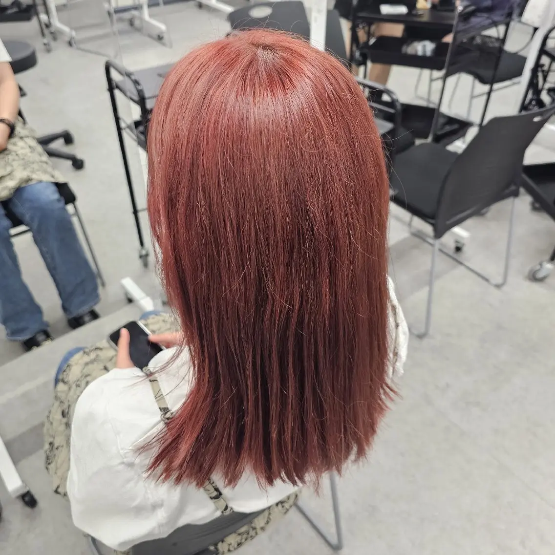 カラー ブリーチ ケアブリーチ 髪質改善 🍒renka🍒 ボブ/ショート/暖色のヘアスタイル