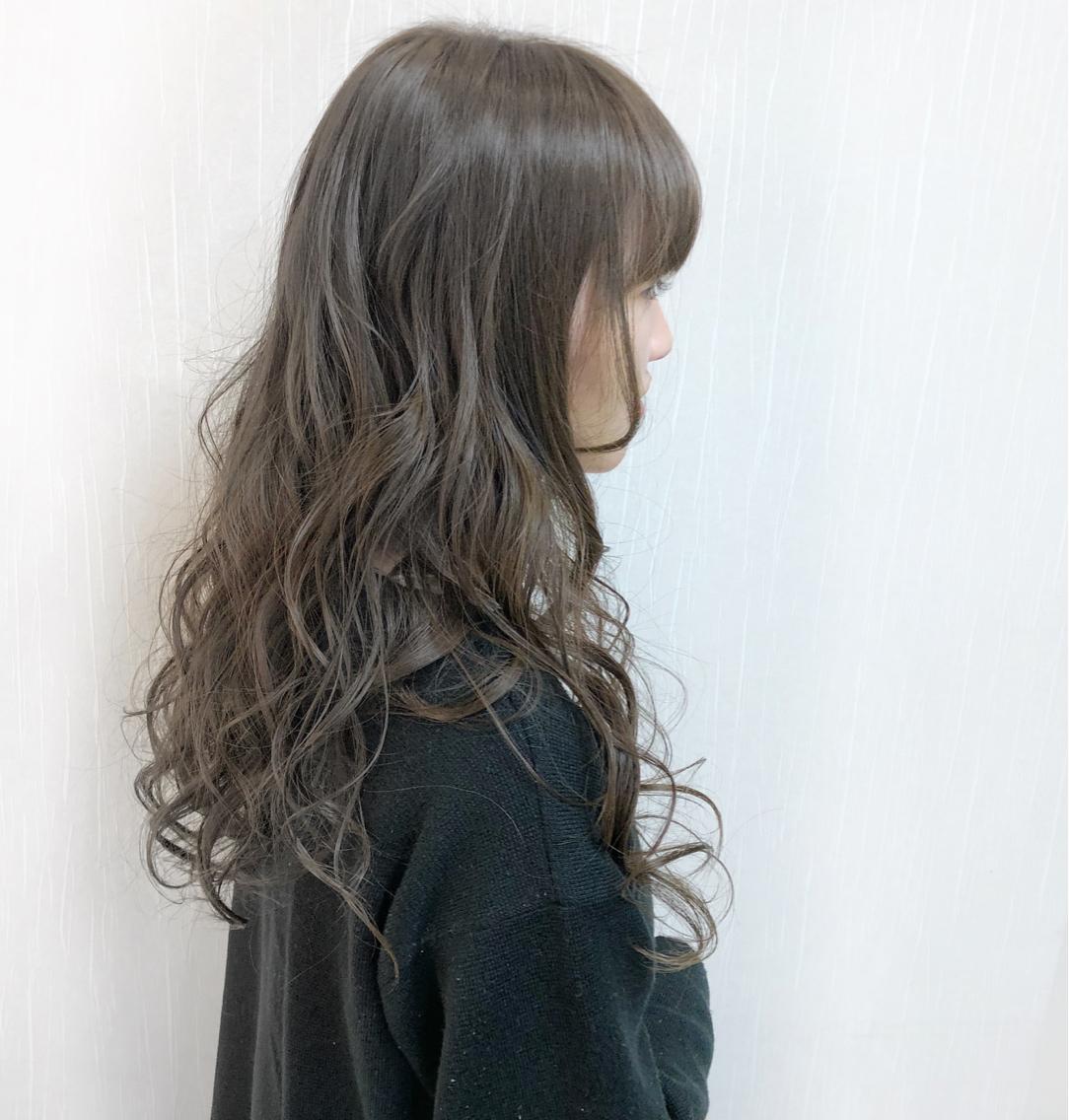 ロング カラー アッシュ 青池 康宏のヘアスタイル