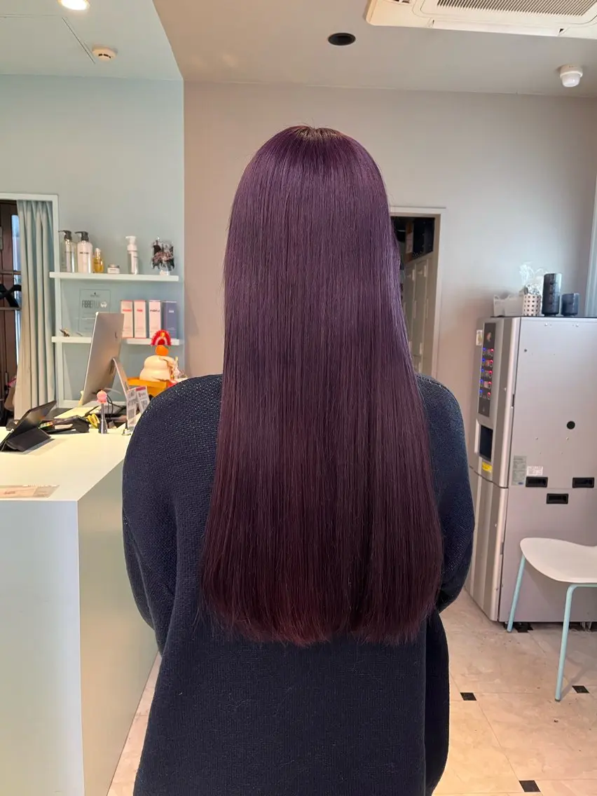 ロング カラー ヘアカラー トリートメント ブリーチカラー 🩵MIZUKIのヘアスタイル