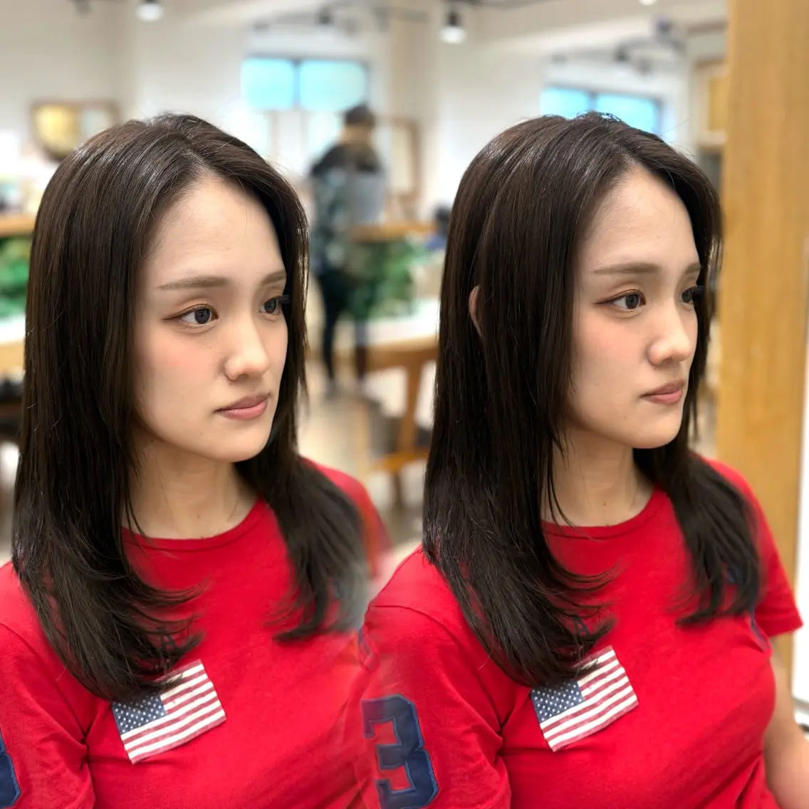 ロング カット ヘアカラー トリートメント 🩰Kurumi🩰 レイヤーカットのヘアスタイル