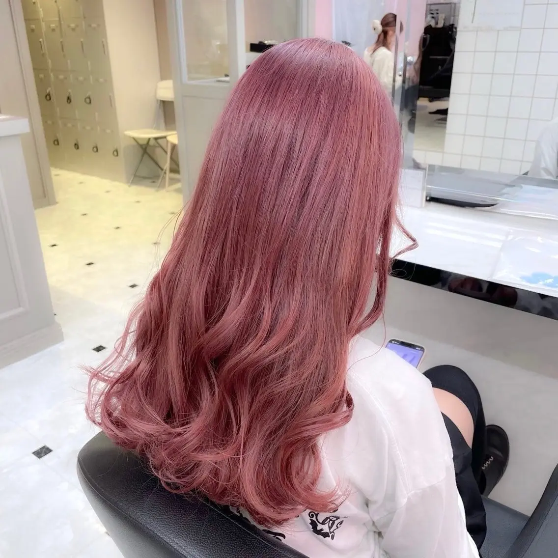 ロング カラー ヘアアレンジ カット ヘアカラー トリートメント えびけん/色落ちまで 可愛い♥️のヘアスタイル