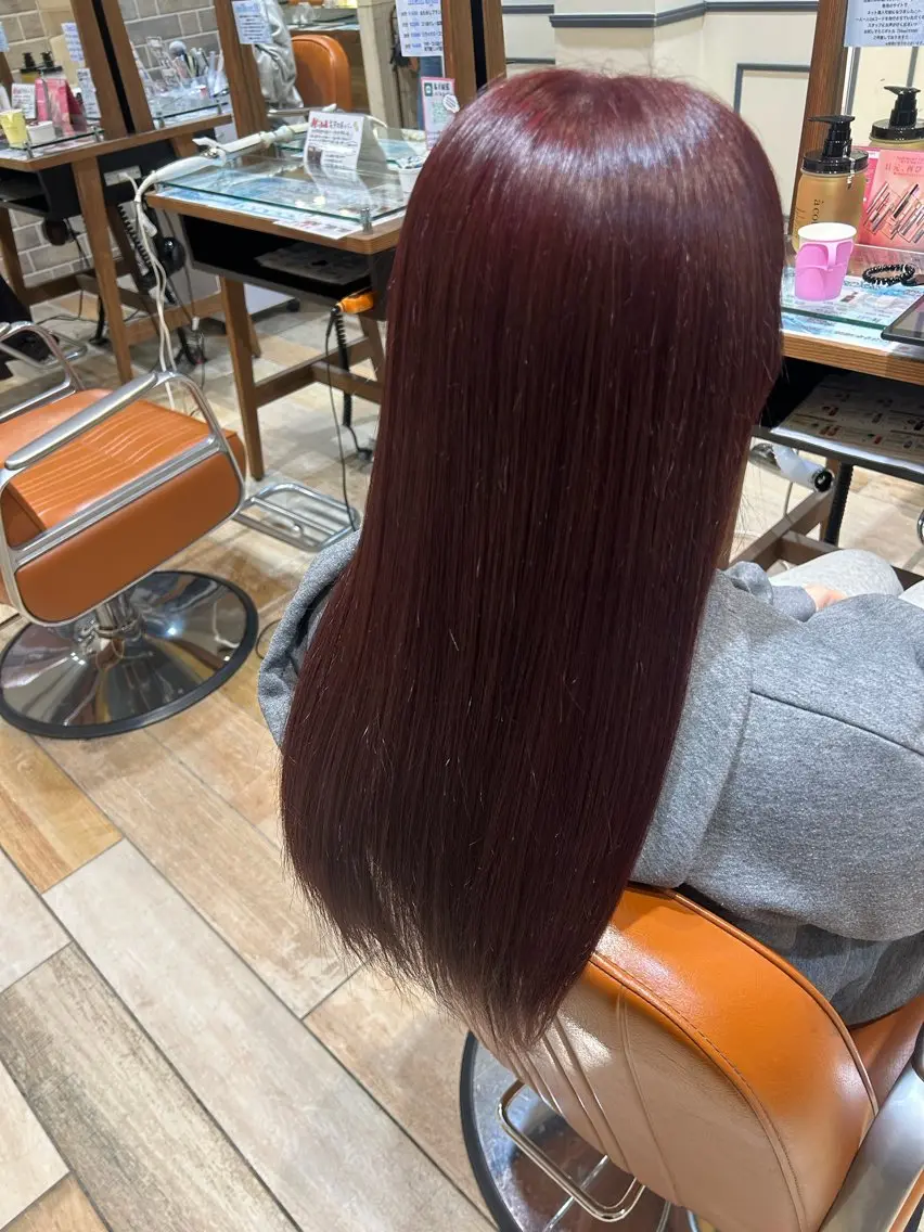 ロング カラー ブリーチ ダブルカラー ブリーチなしカラー ヘアカラー 須藤 向日葵のヘアスタイル