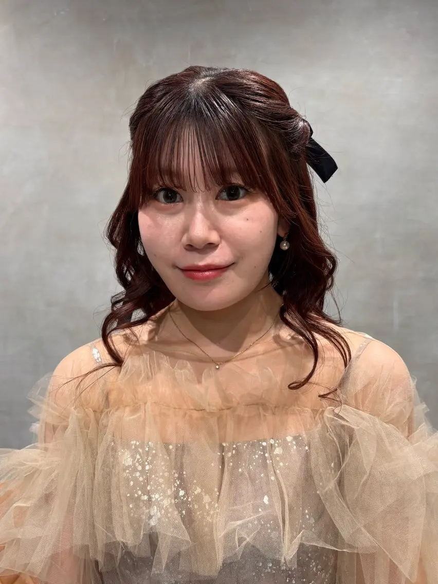 ヘアアレンジ ヘアセット 🤍艶モテカラー♡ ブラウン🤍Rimiのヘアスタイル
