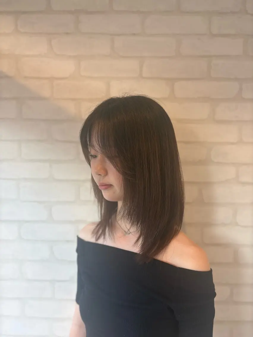ミディアム レディースカットモデ ル募集🎀✨雛子のヘアスタイル