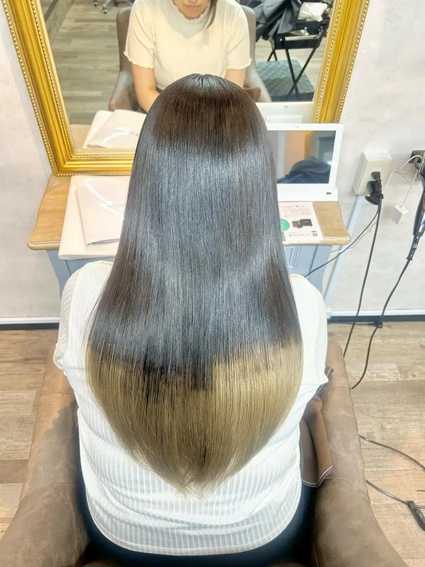 ロング カット トリートメント 🌼髪質整形🧸 艶カラー🌼珠理のヘアスタイル