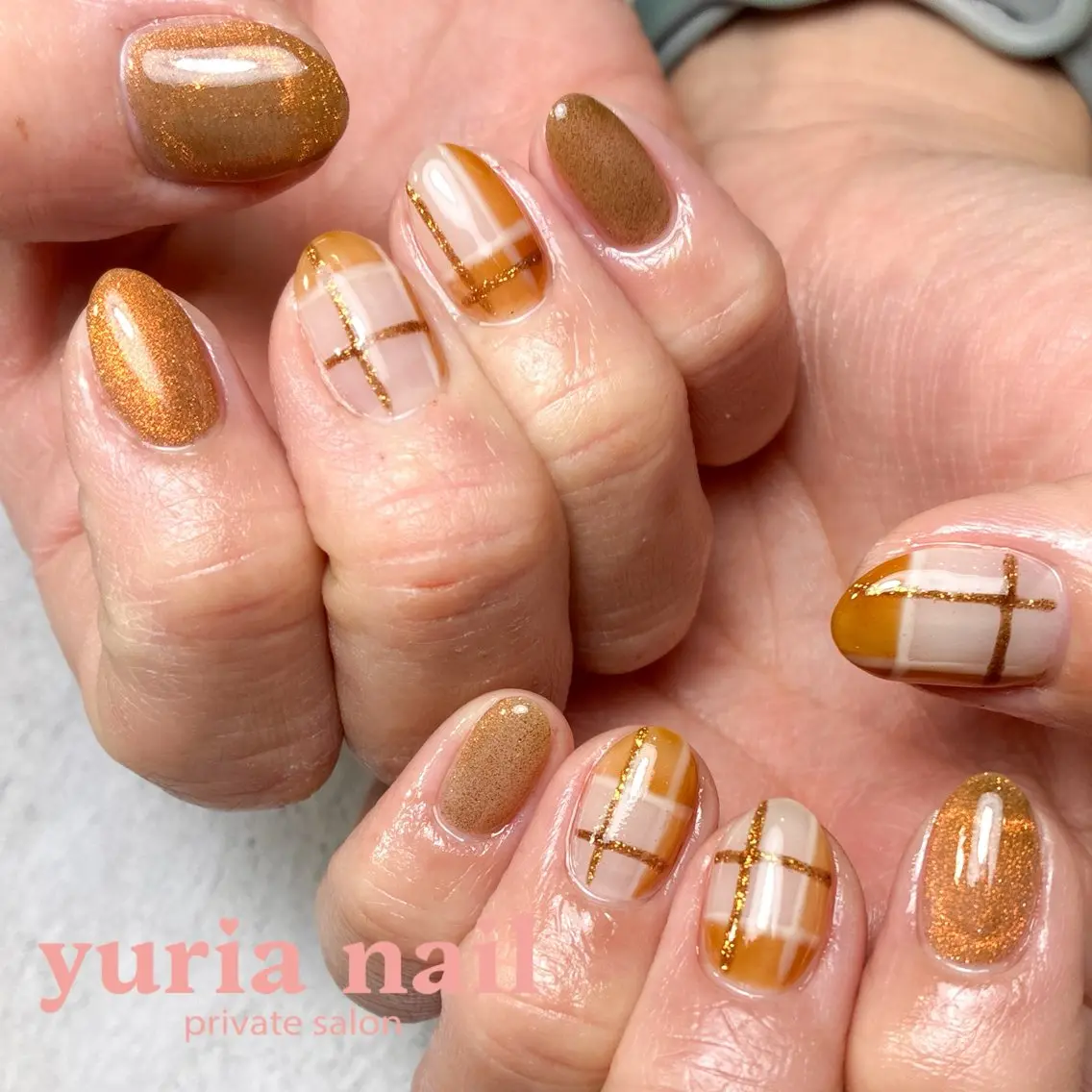 ネイル アートネイル ジェルネイル ハート マグネットネイル ハンドネイル 小林 ゆりあのネイルデザイン