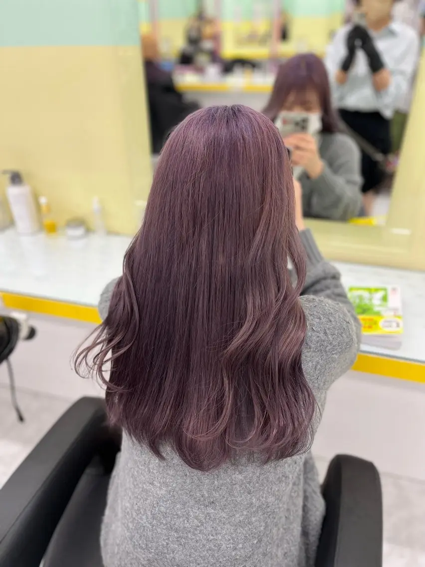 ロング カラー ヘアカラー トリートメント ヘアセット 💗横浜美容室 💗HARUNAのヘアスタイル