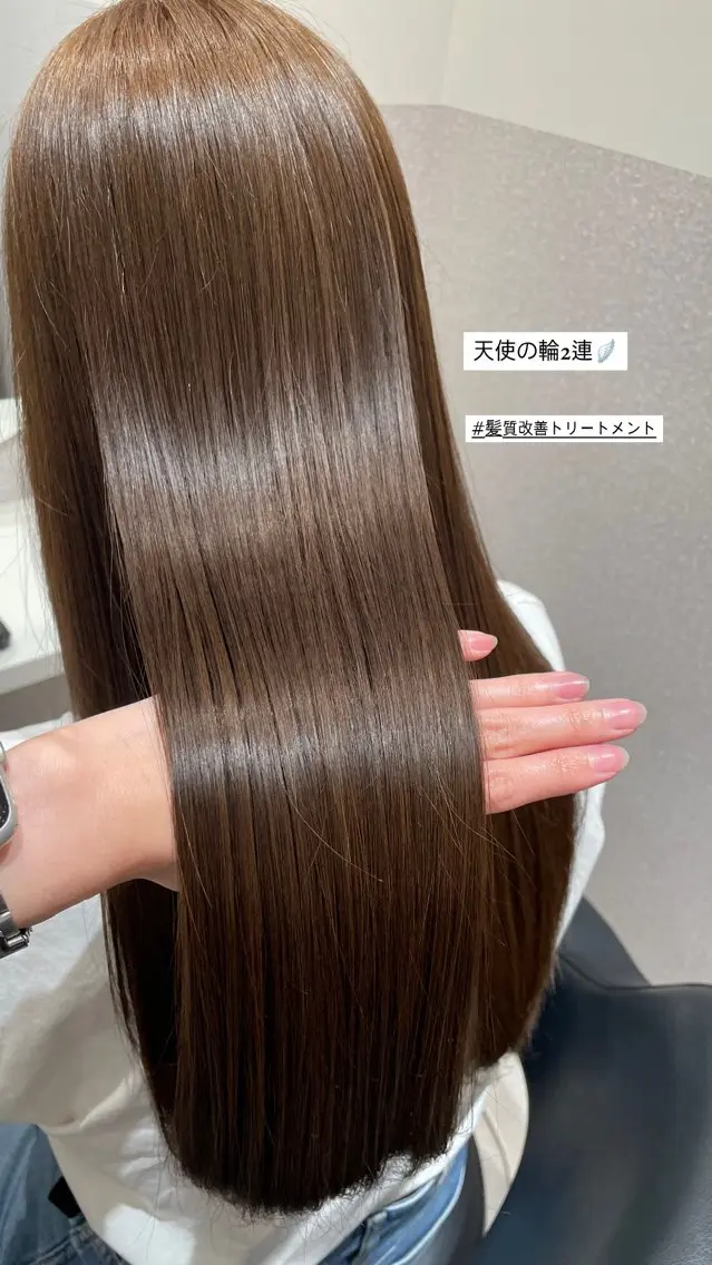 ロング ロングレイヤー 髪質改善 レイヤーカット ロング トリートメント カット ヘアカラー トリートメント ❤︎︎韓国ヘア❤︎︎ 𝑺𝒉𝒊𝒉𝒐のヘアスタイル