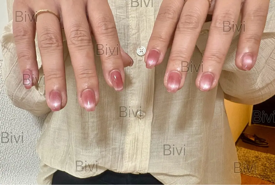 ネイル マグネットネイル ハンドネイル ハンドケア ♡Bivi♡自爪に 優しいネイルサロンのネイルデザイン