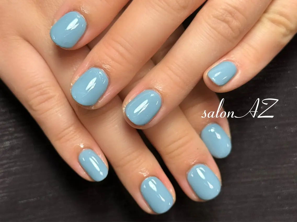 ネイル アートネイル 長さ出し フットネイル フレンチネイル ジェルネイル ハンドネイル salon AZのネイルデザイン