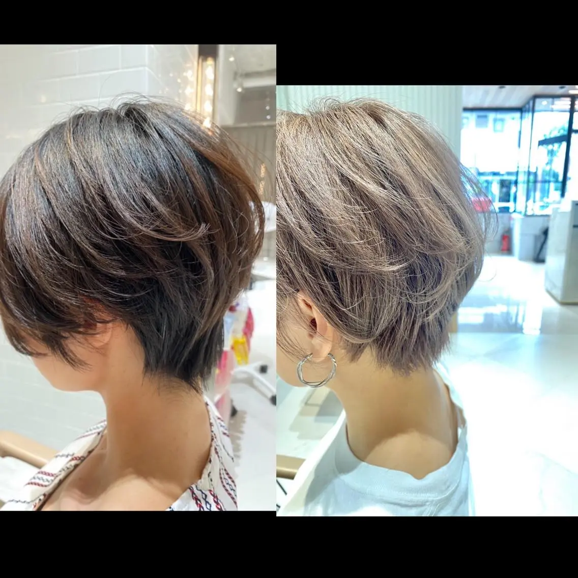 ショート カラー ブリーチ 谷合 貴志のヘアスタイル