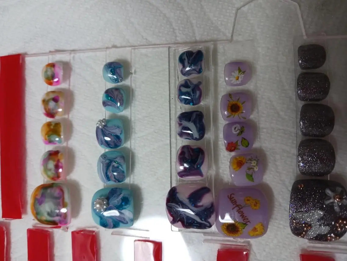 ネイル フットネイル 夏ネイル nail uno de salonのネイルデザイン